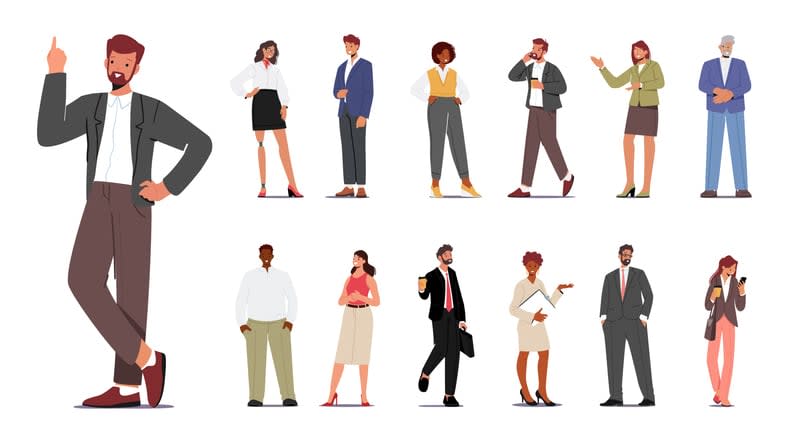 Ambitious Men And Women Navigating The Corporate World