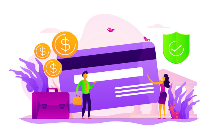 Bank account concept vector illustration stock illustration