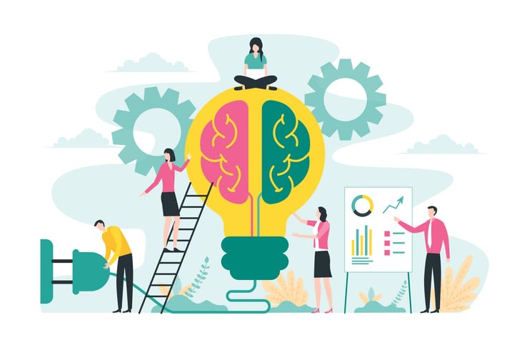 Brainstorming creative idea