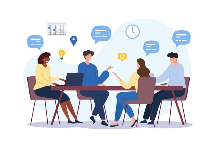 Business communication concept stock illustration