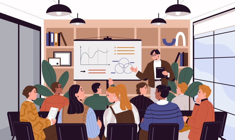 Business training in company