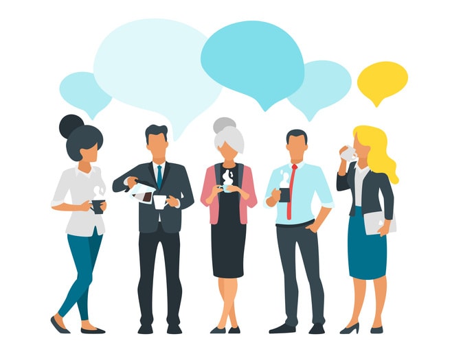 Coffee break concept business stock illustration