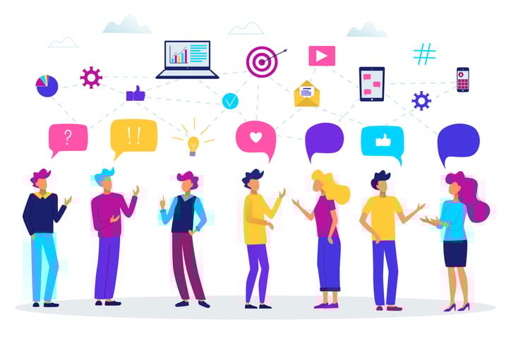 Communication concept vector illustration