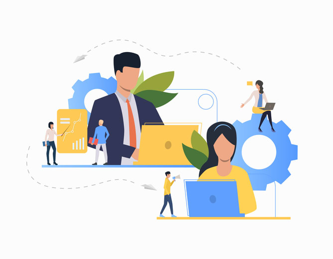 Communication flat icon stock illustration