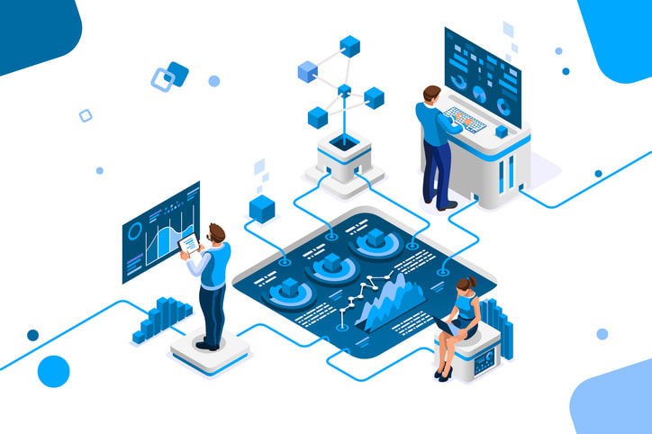 Creative Statistics Graph Banner stock illustration