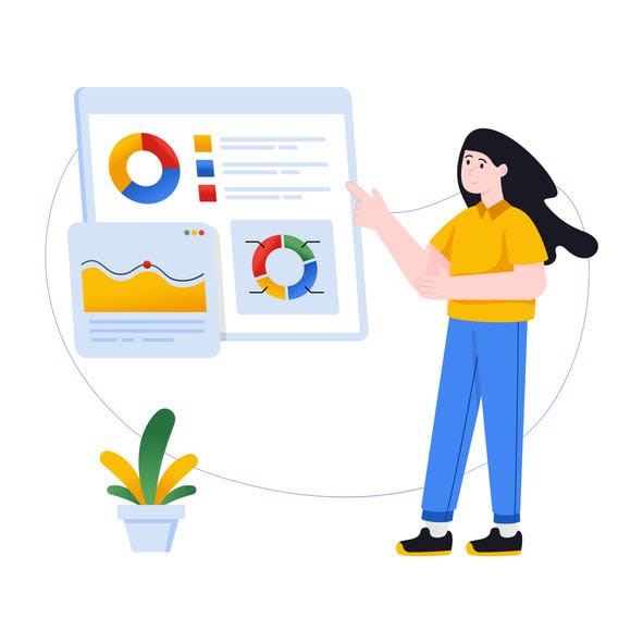 Data Analyst stock illustration
