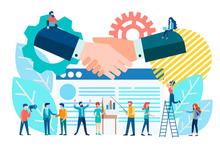 Handshake of executives