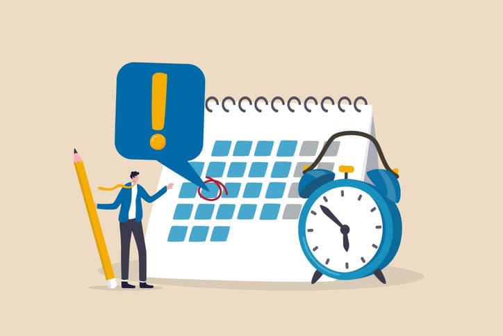 Important appointment calendar date