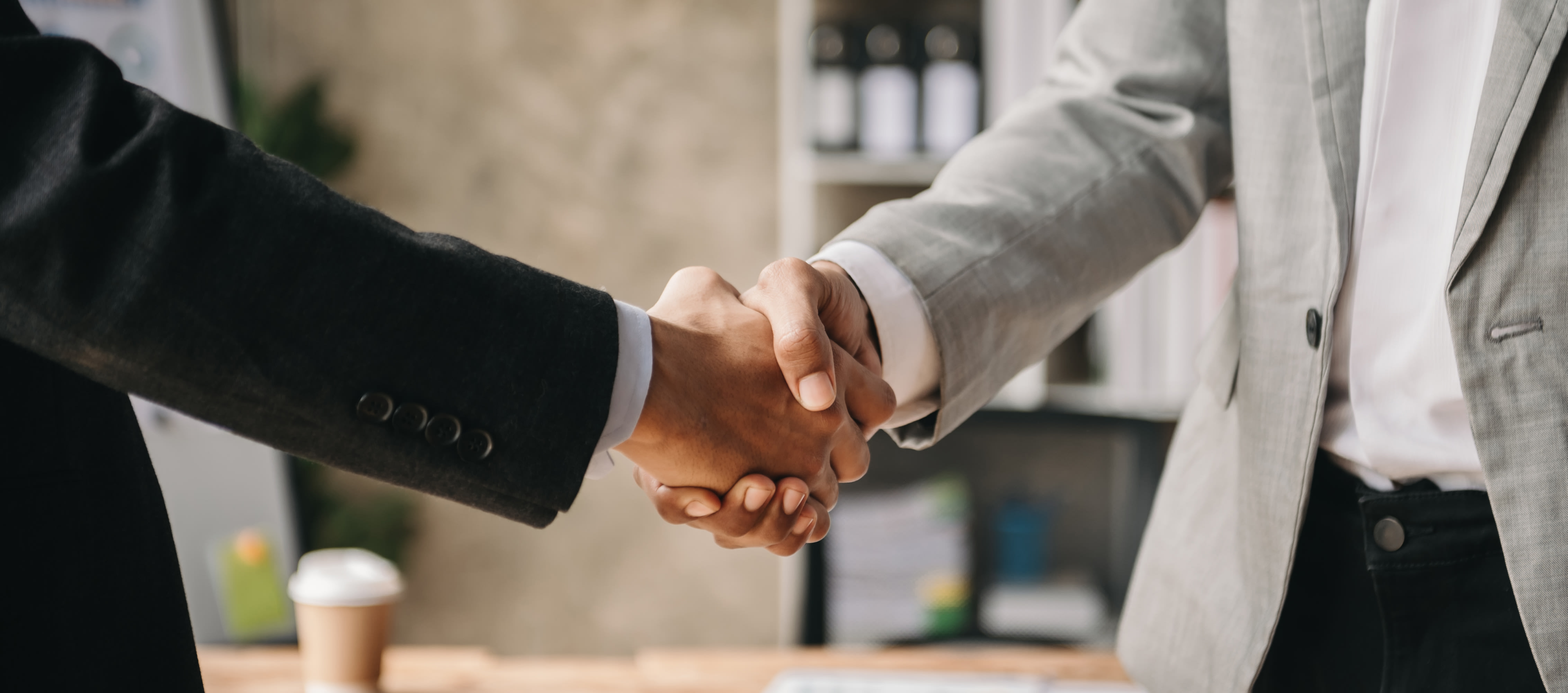 Shaking hands