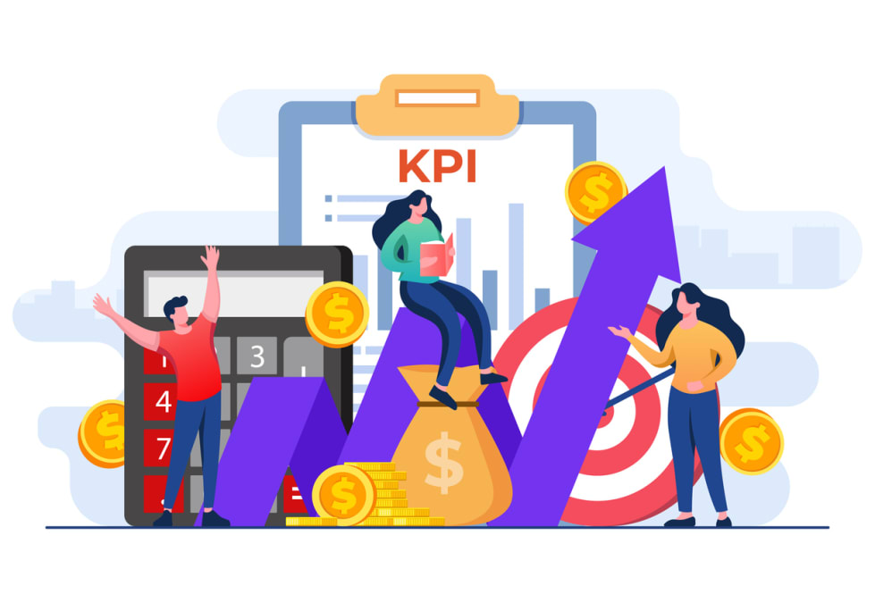 key performance indicators business technical concept