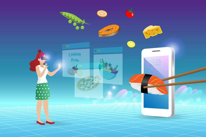 Metaverse in cooking food virtual reality environment