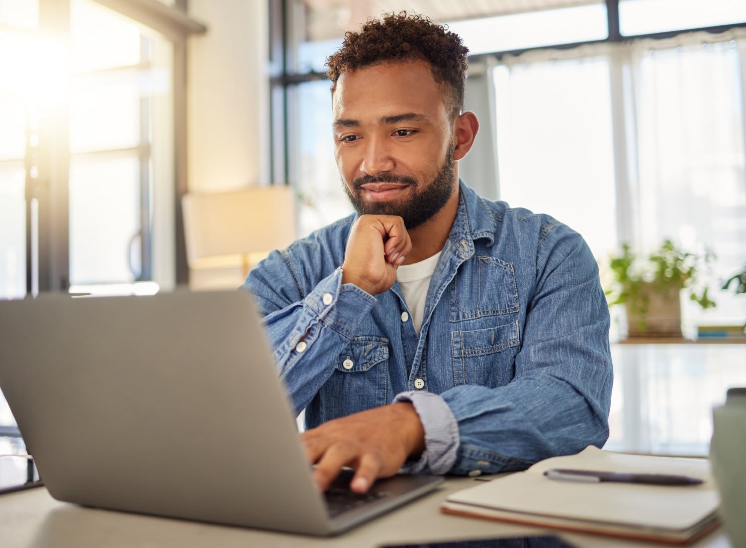 Person using computer-1