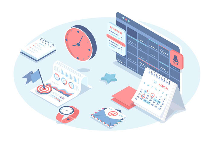 Planning electronic schedule and calendar