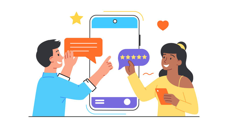 Popular application concept stock illustration