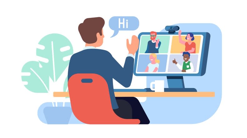 Remote communication at home or office
