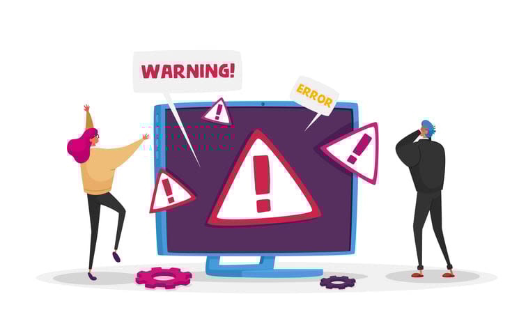 Site Under Construction Concept with Tiny Male and Female Characters at Huge Pc
