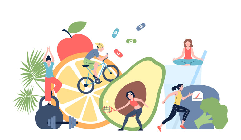 Sport and healthy diet