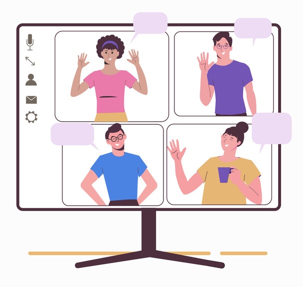 Work at home, freelance, remote work as a team